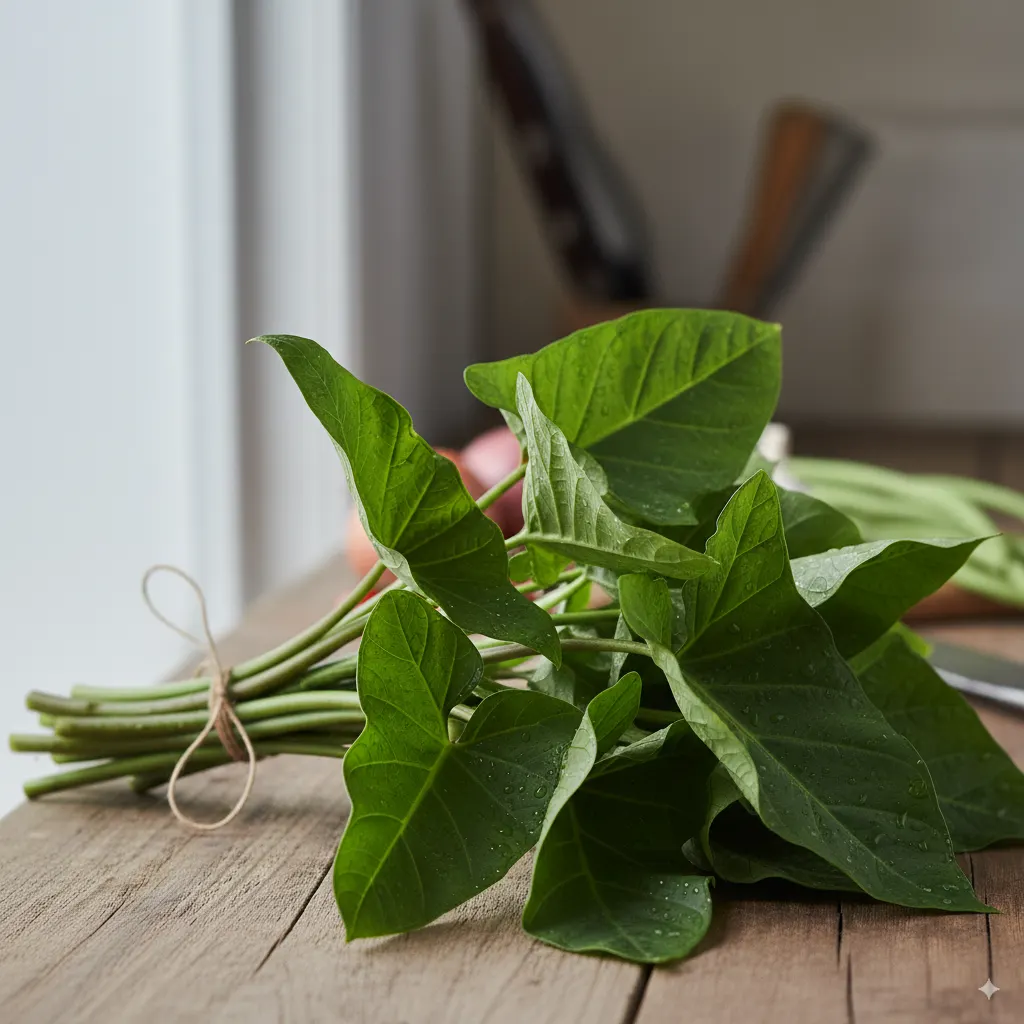 Fresh Callaloo Leaves