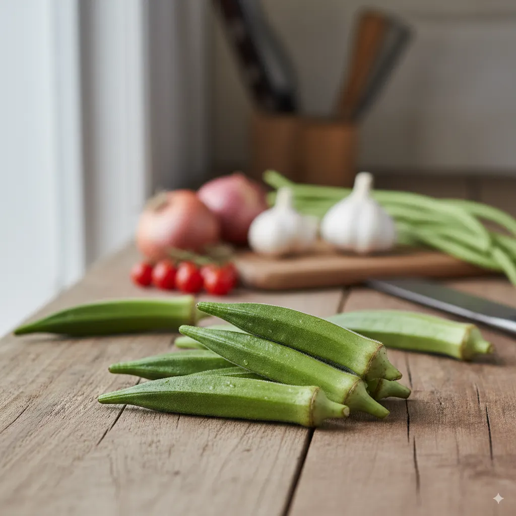 Fresh Okra Pods